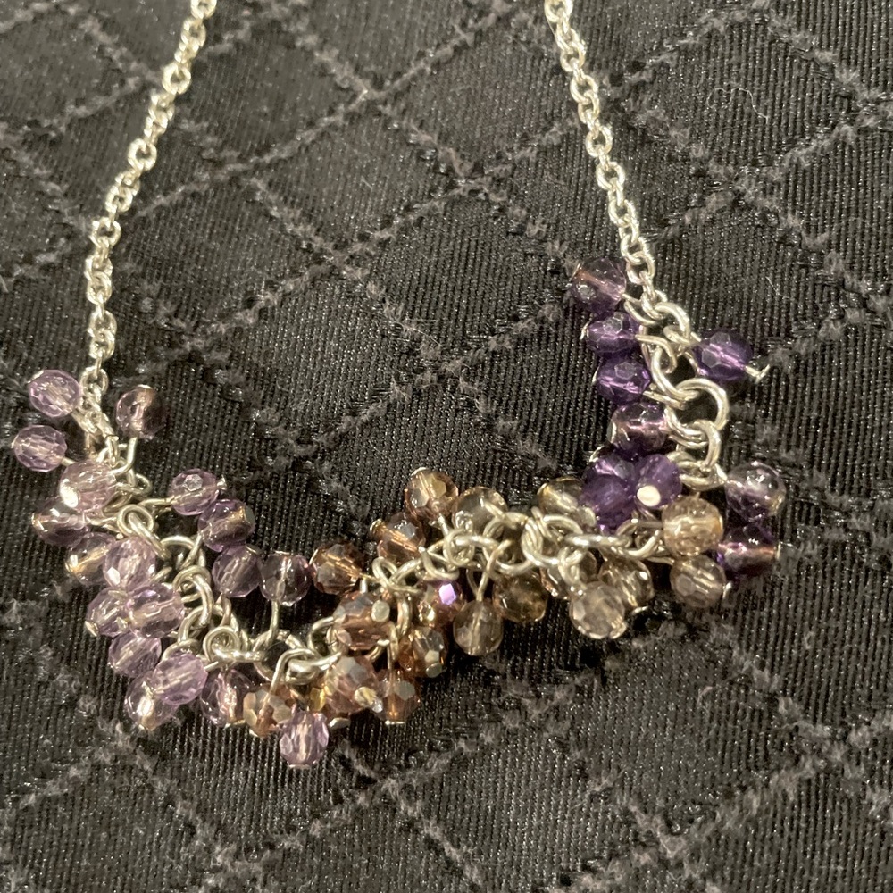 Fun Amethyst cluster necklace